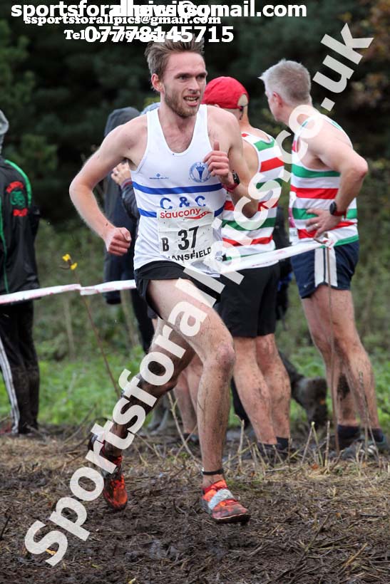 Senior men, National Cross Country Relay Champs., Berry Hill Park, Mansfield.  Photo: David T. Hewitson/Sports for All Pics